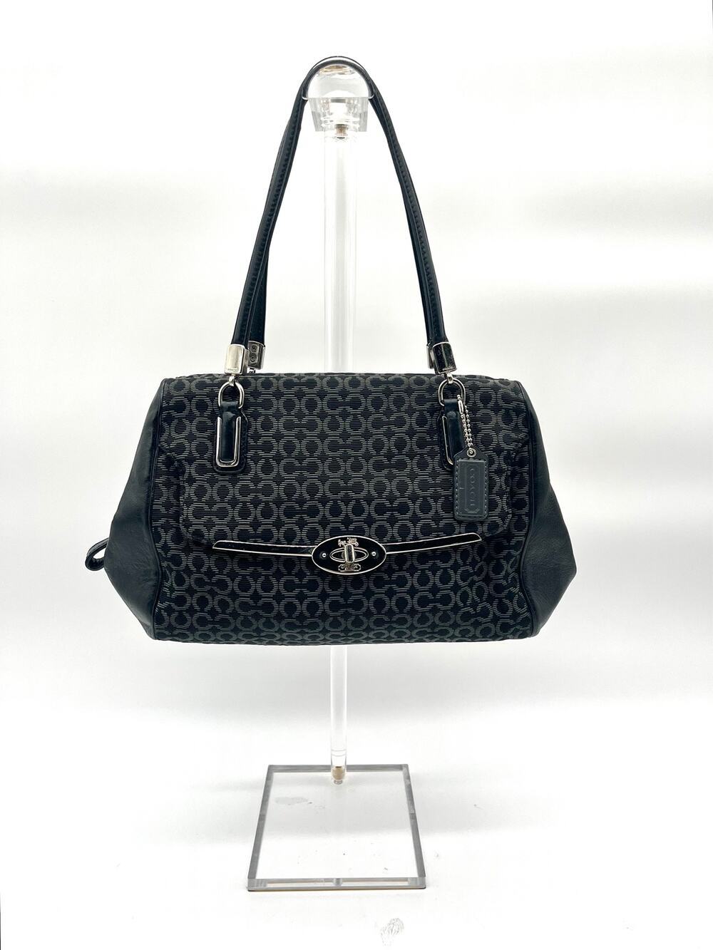 COACH Signature Turnlock Shoulder Bag, Structured Rare Opening